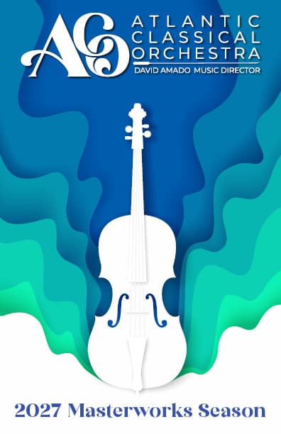 Cover of the Atlantic Classical Orchestra 2027 Masterworks Season program book